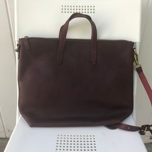 Madewell Transport Satchel Burgundy F5773